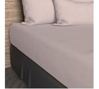 Drap housse uni en coton 160x200 cm JERSEY rose, par Soleil d'ocre