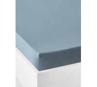 Drap-housse uni enfant bleu jean 90X200