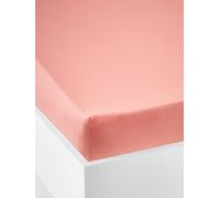 Drap-housse uni enfant corail 140X190