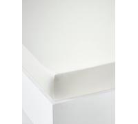 Drap-housse uni enfant ecru 90X190