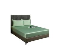 Drap-housse - Vert - 90x200 cm - Bonnet 30 cm - Bambou Doux et Soyeux