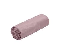 Drap housse vieux rose uni en coton 160 x 200 cm