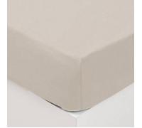 Atmosphera – Drap-housse en coton lavé – Ivoire 160 x 200 cm