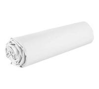 Drap housse VITALIA 100% coton 90x190cm bonnet 35cm Blanc Blanc
