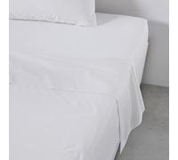 Drap Plat 1 Personne 180X290 Coton Craie