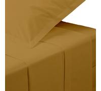 Drap Plat 1 Personne Percale 180x290cm Mordoré