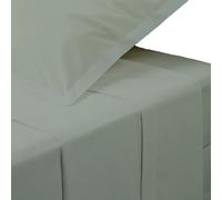 Drap Plat 1 Personne Percale 180x290cm Vert Tilleul
