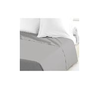 Lovely Home – Drap plat 100% coton 240x300 cm – Gris clair