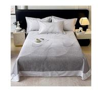 Drap Plat 100% Coton à Motifs Floraux 180x230cm 200/250/270x245cm Drap de Dessus imprimé sans élastique for Toutes Saisons(Flower K,250x245cm)