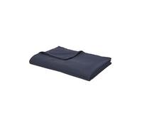- Drap plat - 100% coton BIO - 300 x 240 cm - Bleu navy - BIO