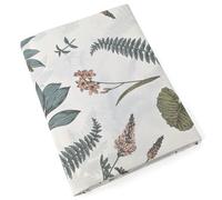 Drap Plat 180x290 cm 100% percale de coton FÉÉRIE Blanc sauge