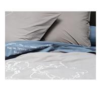 Drap Plat 180x290 Cm Brodé Navigateur Par Sylvie Thiriez