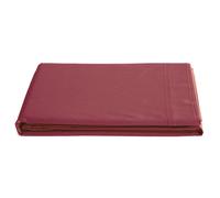 Drap plat 180x290 cm percale de coton MANOIR rouge Carmin