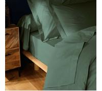 Douceur d'Intérieur – Drap plat Lina 240x300 cm 100% coton 57 fils Cèdre finition point bourdon