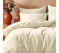 Drap Plat 2 Personnes 240x300 cm 100% Coton 57 Fils- Toucher Doux & qualité Haut de Gamme - Confortable et résistant - Disponible en Plusieurs Couleurs (Beige)