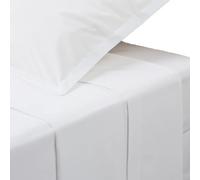 Drap Plat 2 Personnes Percale 240x290cm Blanc