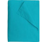 Drap Plat 240x300 cm Bleu Turquoise - 100% Coton 57 Fils