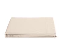 Drap plat 240x300 cm percale de coton MANOIR blanc Naturel