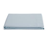 Drap plat 240x300 cm percale de coton MANOIR bleu Glacier
