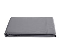 Drap plat 240x300 cm percale de coton MANOIR gris Ardoise