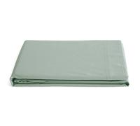 Drap plat 240x300 cm percale de coton MANOIR vert Lichen