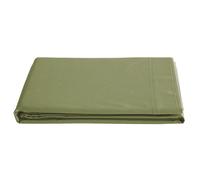 Drap plat 240x300 cm percale de coton MANOIR vert Mousse
