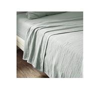 Drap Plat 240x300cm Gaze de Coton Eucalyptus - OUREA - ALTOBUY Vert G
