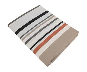 Drap plat 240x310 cm 100% coton HUGO beige/corail