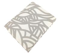 Drap plat 240x310 cm 100% coton lavé SÉRÉNA géométrique Beige écru