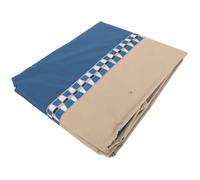 Drap plat 240x310 cm en percale de coton LINOA bleu cobalt