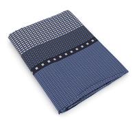 Drap plat 240x310 cm satin de coton ENZO bleu