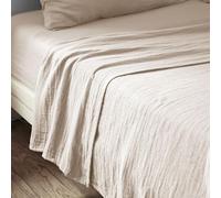 Drap Plat 270x300 cm Gaze de Coton Naturel