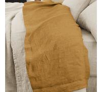 Drap plat 270x300 cm Lin Français Caramel