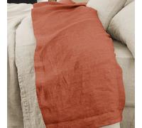 Drap plat 270x300 cm Lin Français Paprika