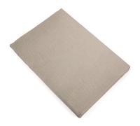 Drap plat 270x300 cm mousseline de coton MILOS beige chanvre