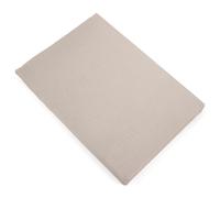 Drap plat 270x300 cm mousseline de coton MILOS beige naturel