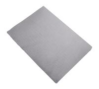 Drap plat 270x300 cm mousseline de coton MILOS gris cendre