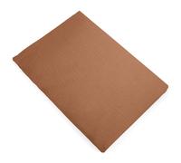 Drap plat 270x300 cm mousseline de coton MILOS marron cognac