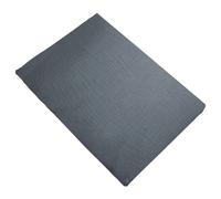 Drap plat 270x300 cm mousseline de coton MILOS noir granit