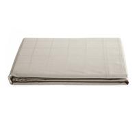 Drap plat 270x300 cm satin CONCERTO à carreaux beige Lin