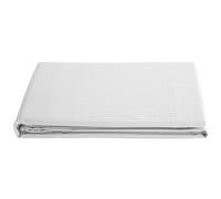 Drap plat 270x300 cm satin CONCERTO à rayures blanc Neige