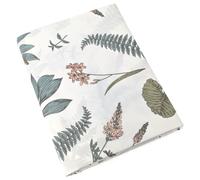 Drap Plat 280x310 cm 100% percale de coton FÉÉRIE Blanc sauge