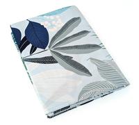 Drap plat 280x325 cm percale de coton MOOREA PACIFIC bleu/vert
