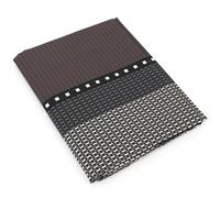 Drap plat 280x325 cm satin de coton ENZO noir