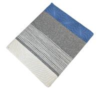 Drap plat 280x325 cm satin de coton TIAGO bleu Indigo
