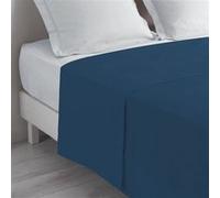 Drap plat Biolina en coton biologique bleu 240x300 Bleu marine G