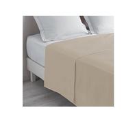 Douceur d'Intérieur Drap plat Biolina 1 personne 180 x 290 cm 100% coton bio Taupe