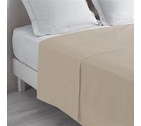 Douceur d'Intérieur Drap plat Biolina 1 personne 180 x 290 cm 100% coton bio Taupe