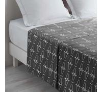 Drap Plat en Coton Aristide 180x290cm Anthracite