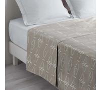 Drap Plat en Coton Aristide 180x290cm Naturel